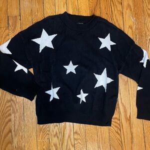 Black and white star sweater